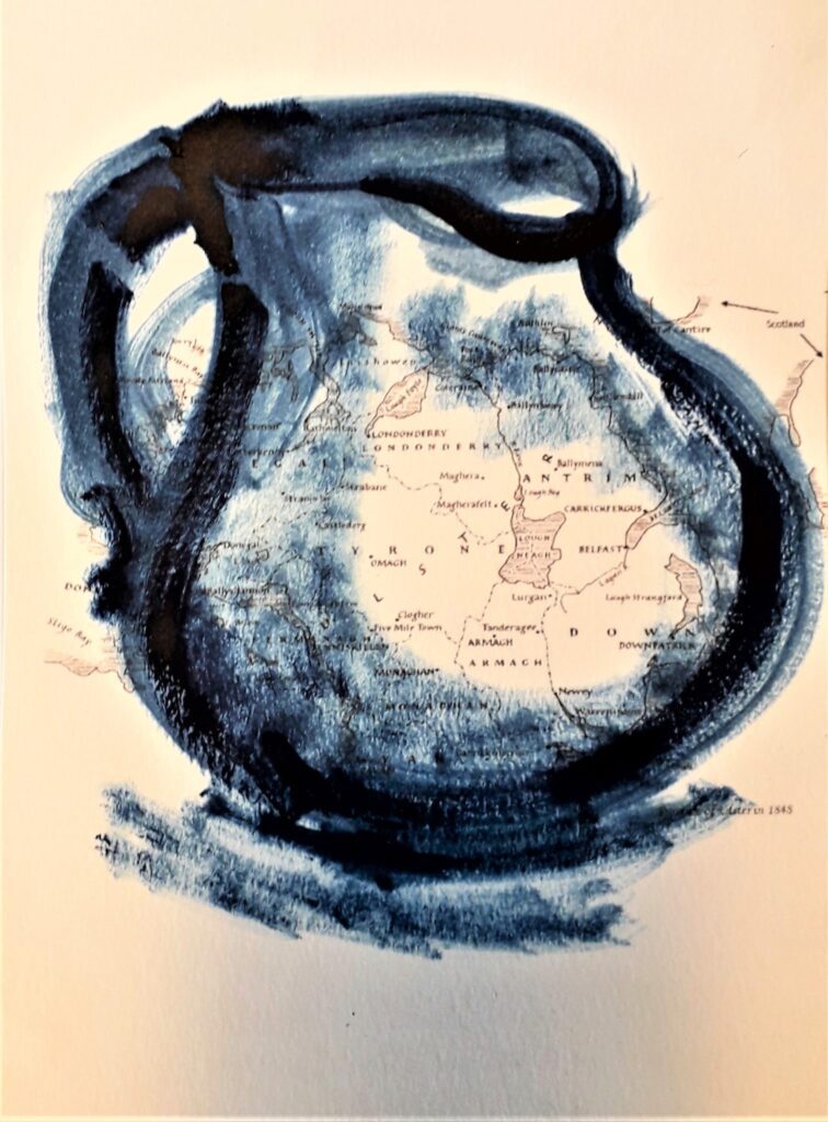 Oil drawing of a jug