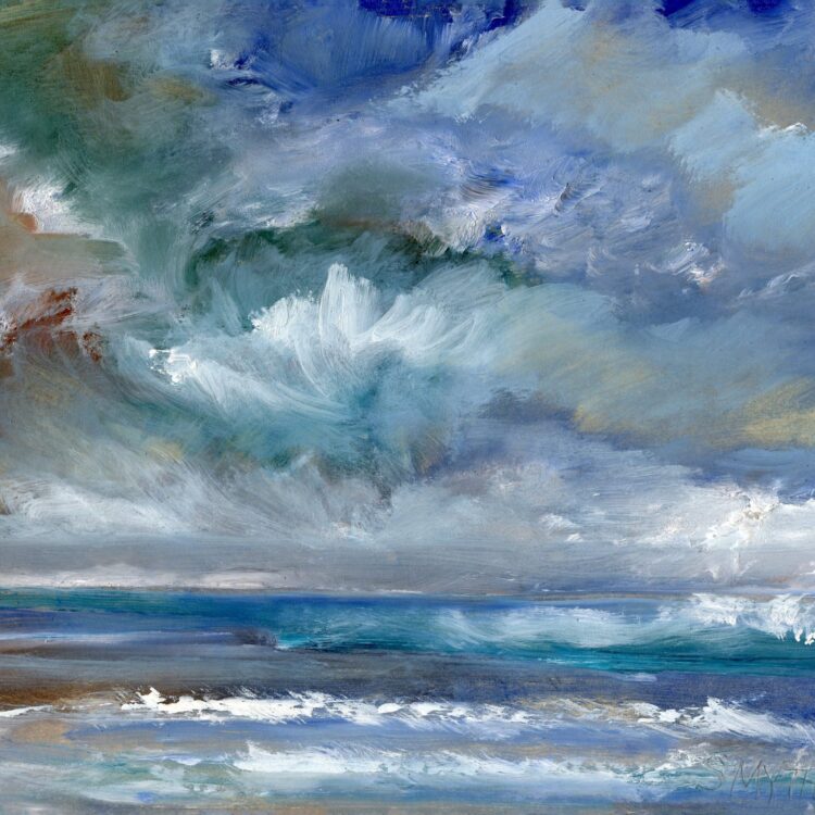 Way to Blue - a seascape painting by Sinéad Smyth