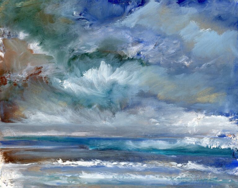 Way to Blue - a seascape painting by Sinéad Smyth